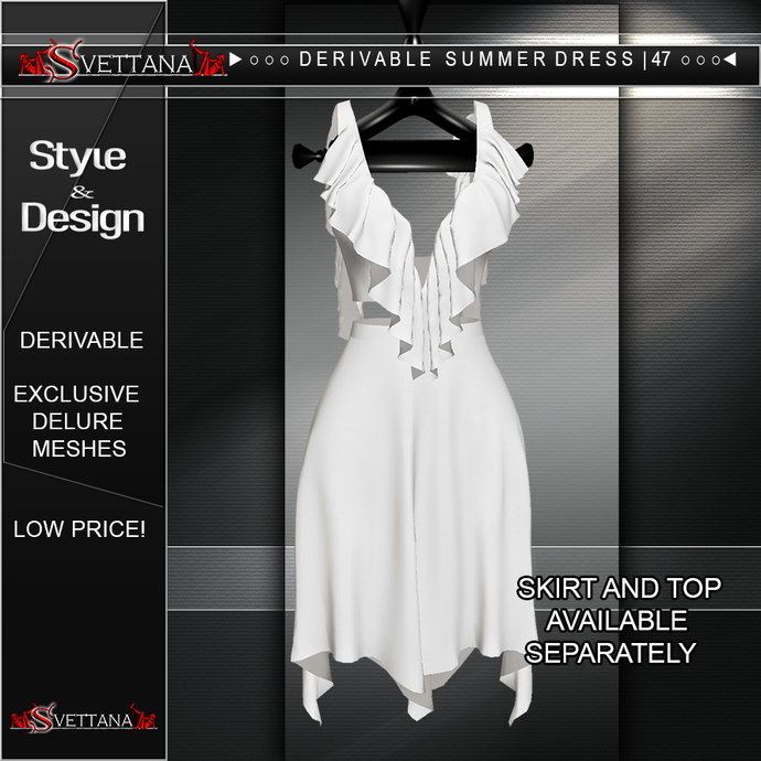 DERIVABLE SUMMER DRESS |47 - SVETTANA SHOP