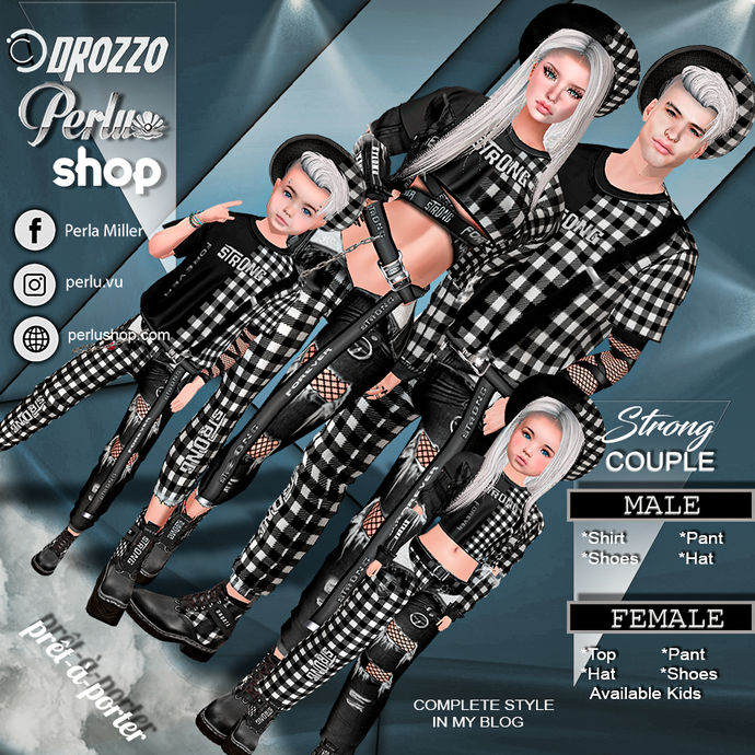 STRONG PLAID COUPLE BUNDLE  - PERLU | DROZZO SHOP