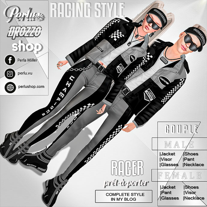 RACER COUPLE BUNDLE - PERLU | DROZZO SHOP