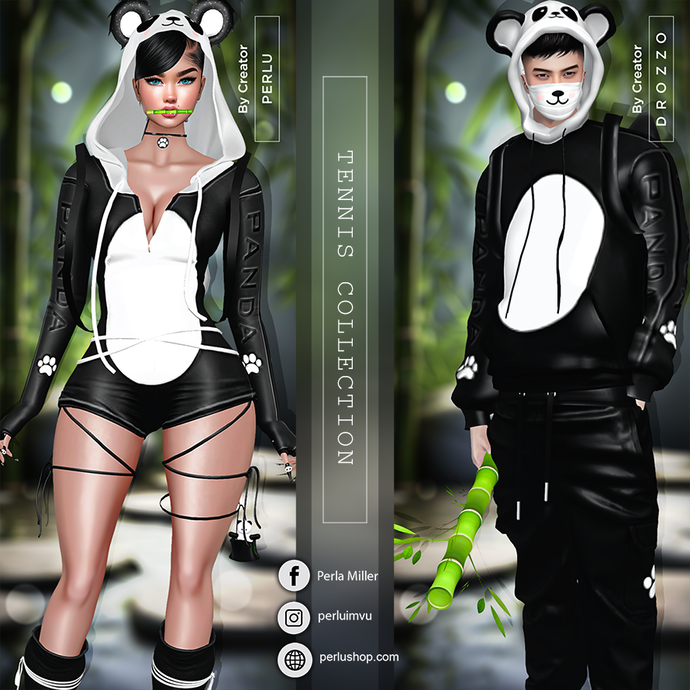 PANDA COUPLE BUNDLE - PERLU | DROZZO SHOP