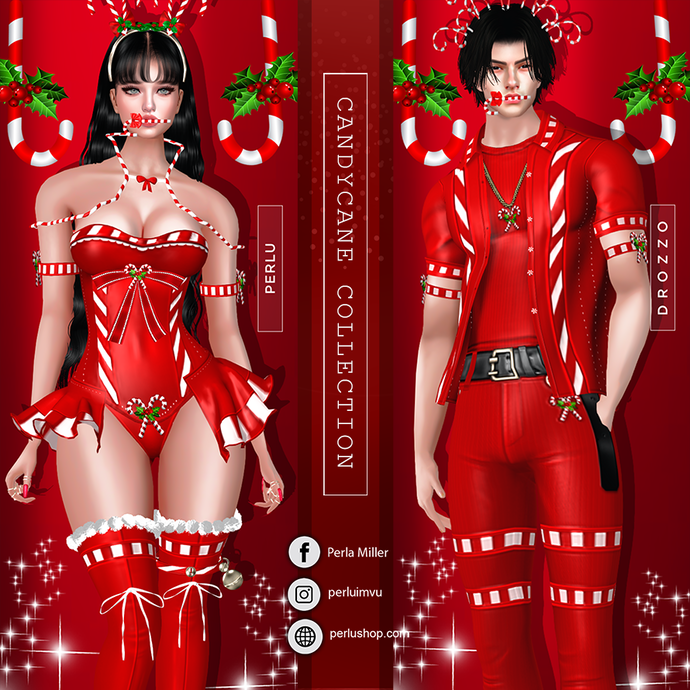 CANDYCANE COUPLE BUNDLE - PERLU | DROZZO SHOP