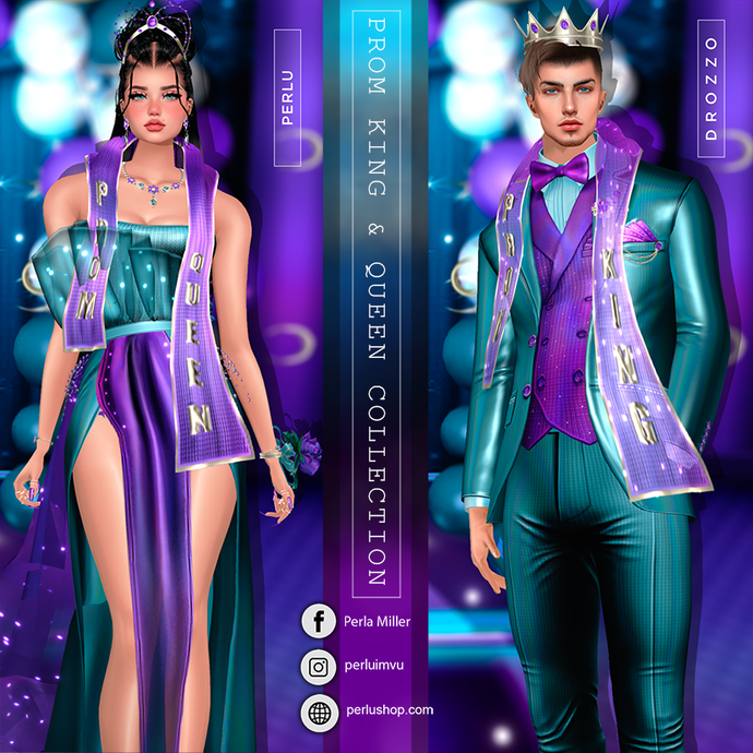 PROM KING & QUEEN COUPLE BUNDLE - PERLU | DROZZO SHOP