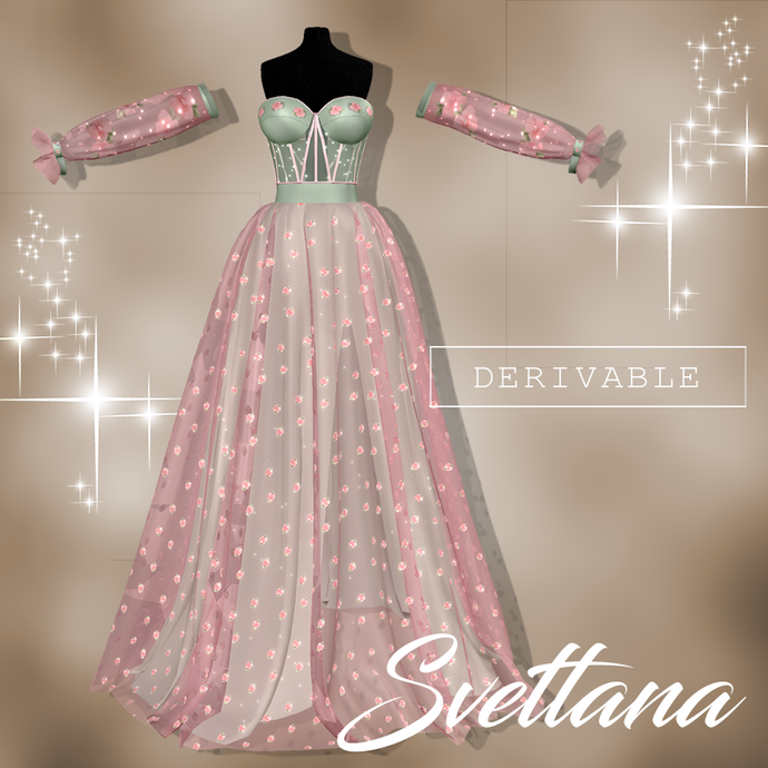 DERIVABLE ETHEREAL GARDEN DRESS - SVETTANA SHOP