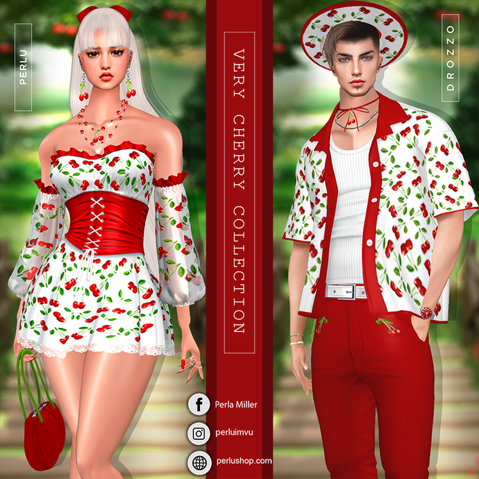 VERY CHERRY COUPLE BUNDLE - PERLU | DROZZO SHOP