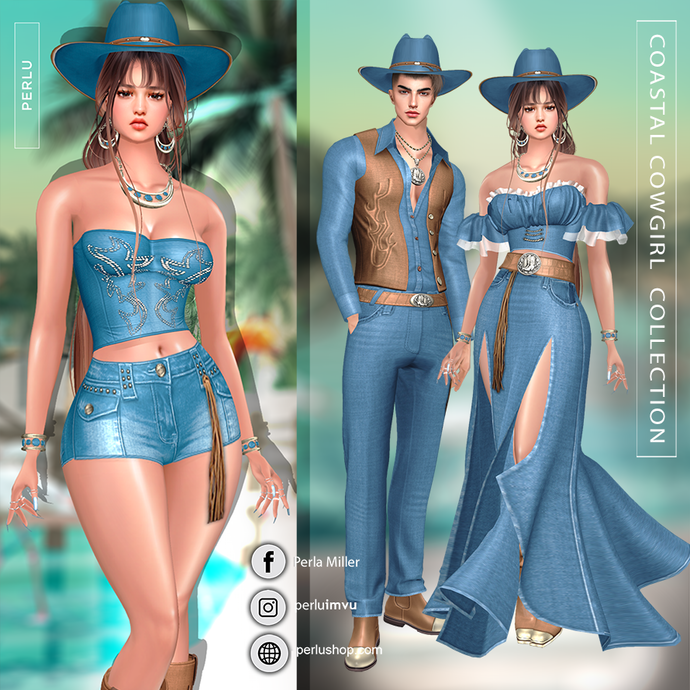 COASTAL COWGIRL COUPLE BUNDLE - PERLU | DROZZO SHOP