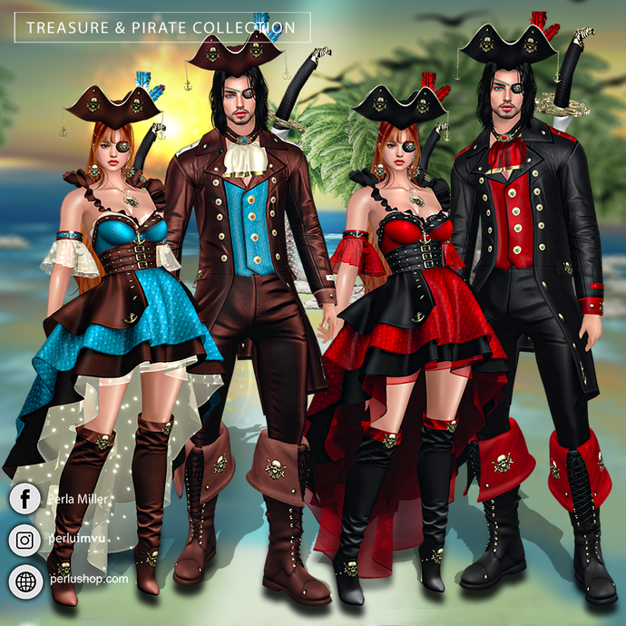 TREASURE & PIRATE COUPLE BUNDLE - PERLU | DROZZO SHOP