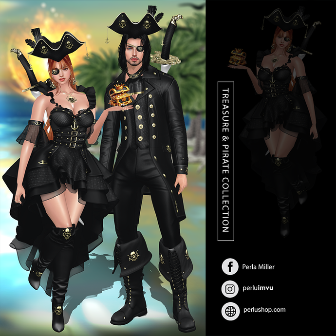 TREASURE & PIRATE COUPLE BUNDLE - DROZZO | SVETTANA SHOP