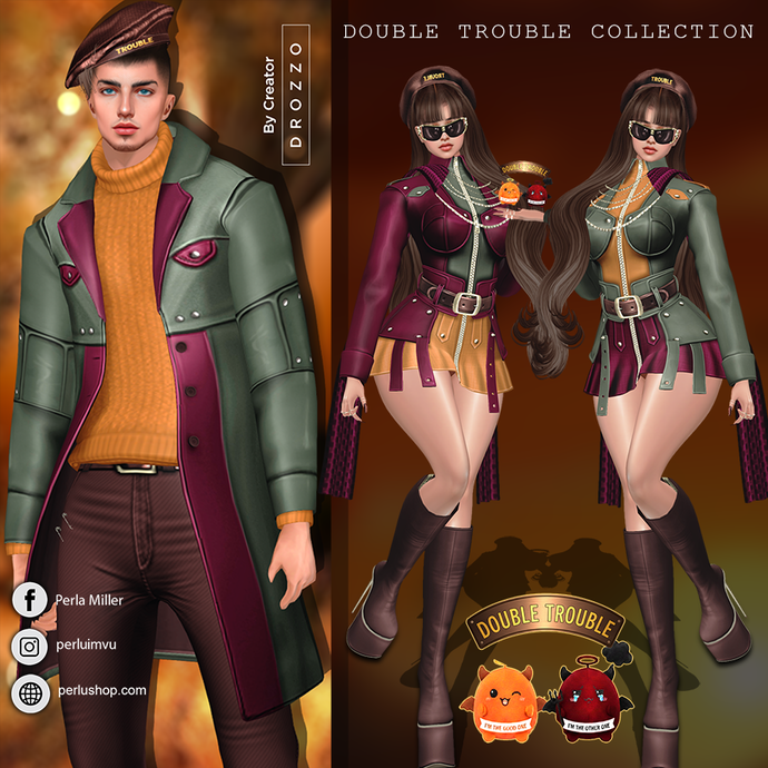 DOUBLE TROUBLE COUPLE BUNDLE - PERLU | DROZZO SHOP
