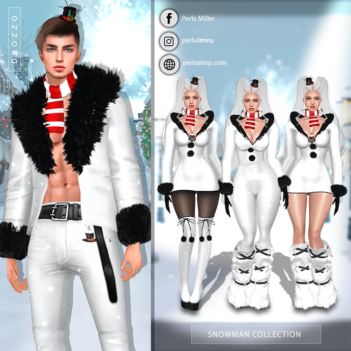 SNOWMAN COUPLE BUNDLE - PERLU | DROZZO SHOP