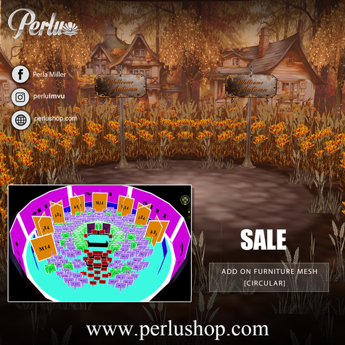 ►ADD ON FURNITURE CIRCULAR - MESH◄